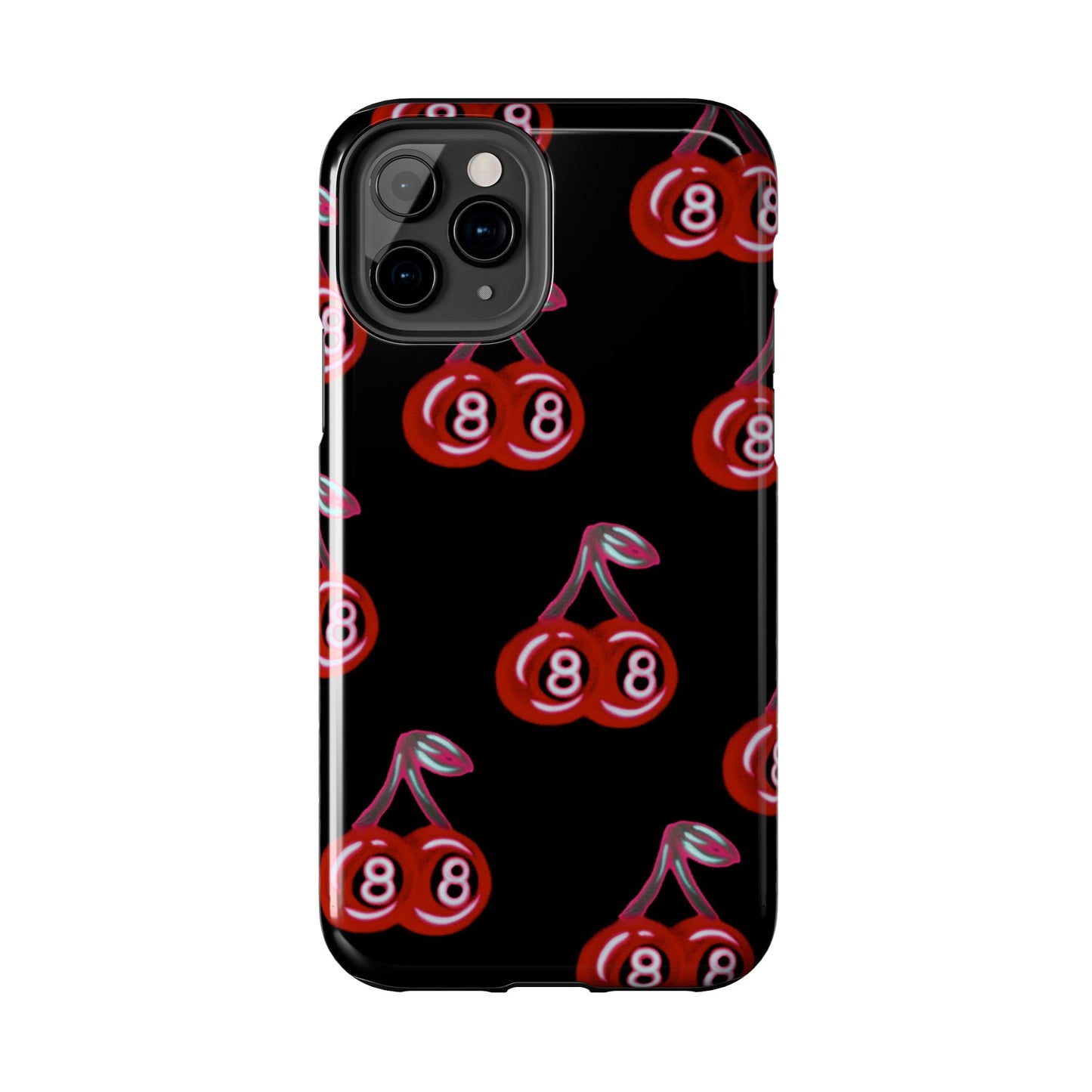 "black cherry 8ball" airbrush iPhone case