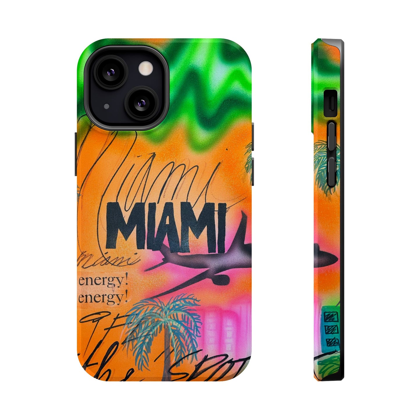 MagSafe "miami, fl" airbrush iPhone case