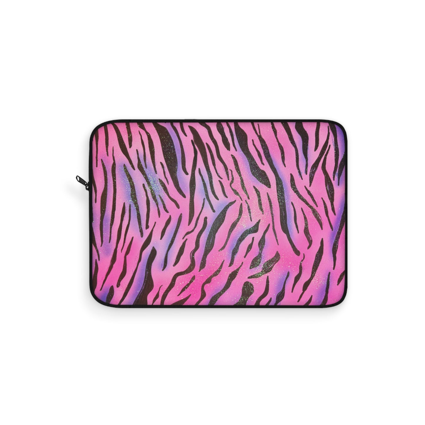 "glitter zebra" airbrush laptop sleeve