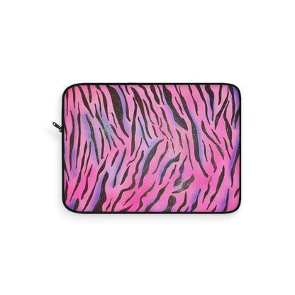 "glitter zebra" airbrush laptop sleeve