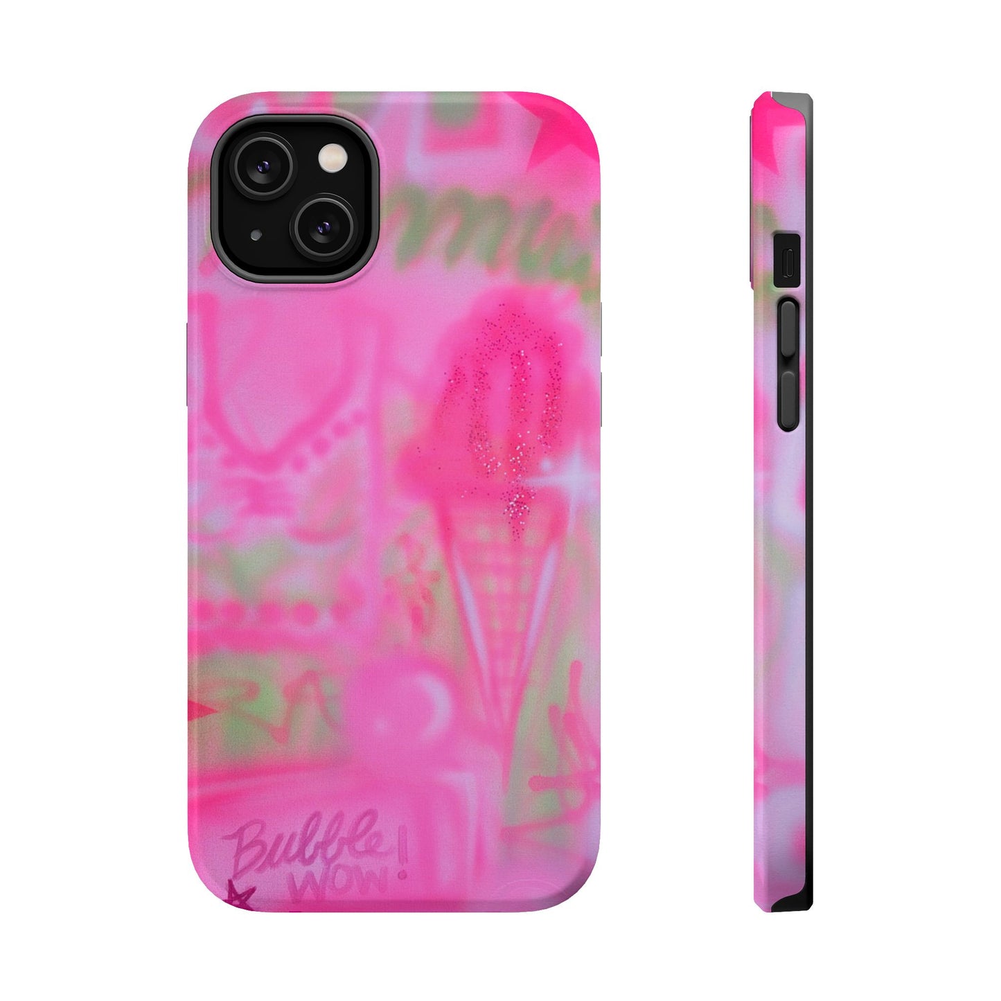 MagSafe "miami matcha" airbrush iPhone case