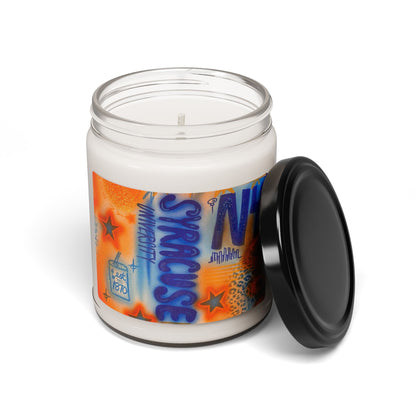 "syracuse" airbrush soy candle