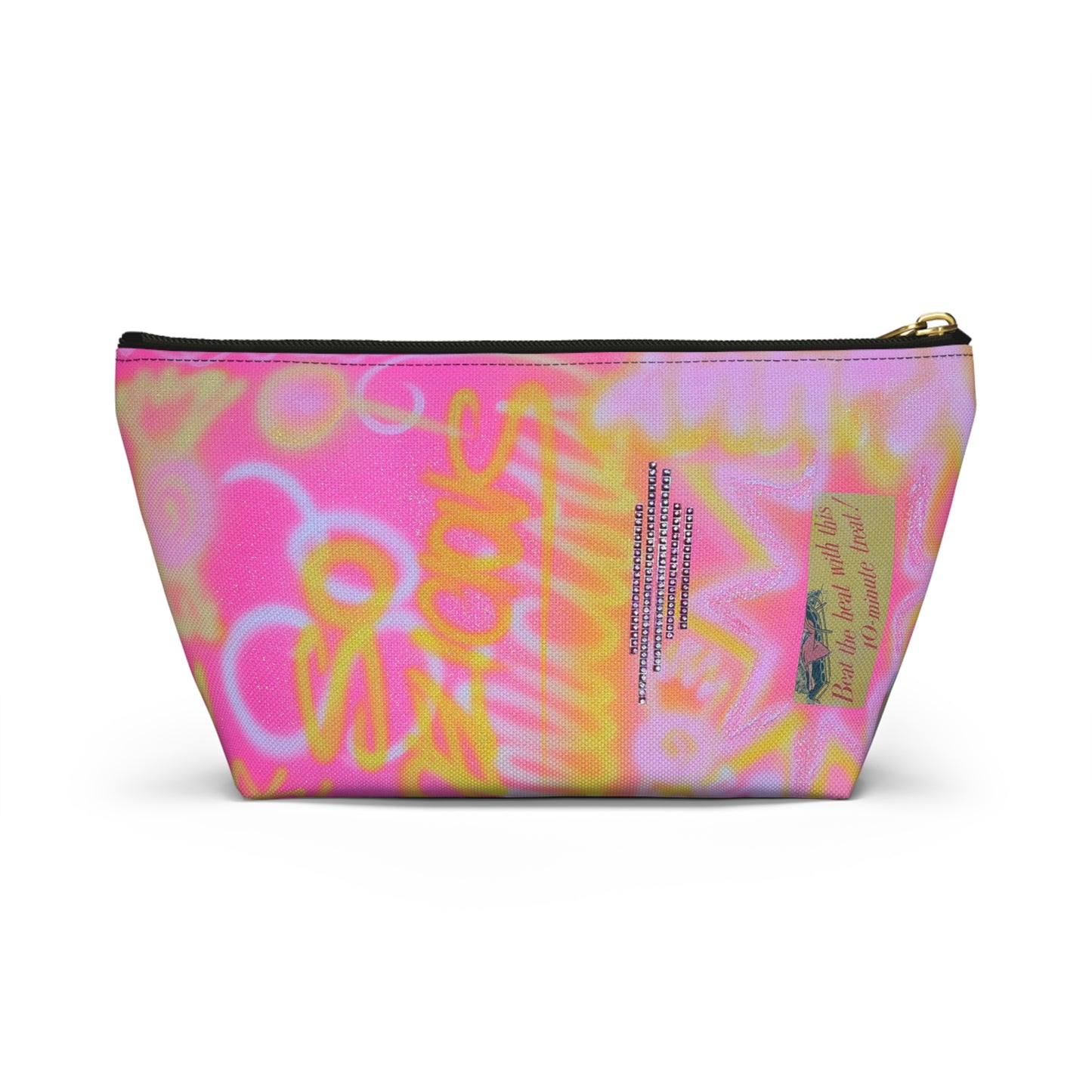"so delicious" airbrush makeup pouch
