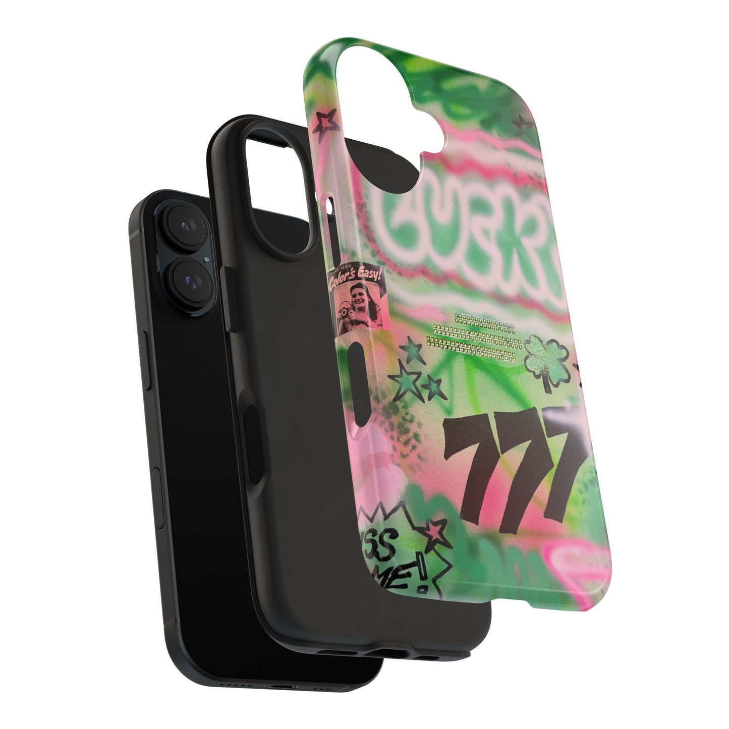 "so lucky" airbrush iPhone case