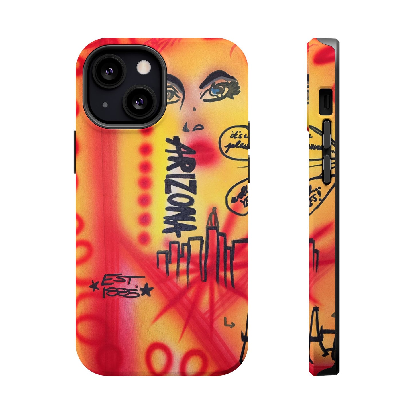 MagSafe "tempe, az" airbrush iPhone case