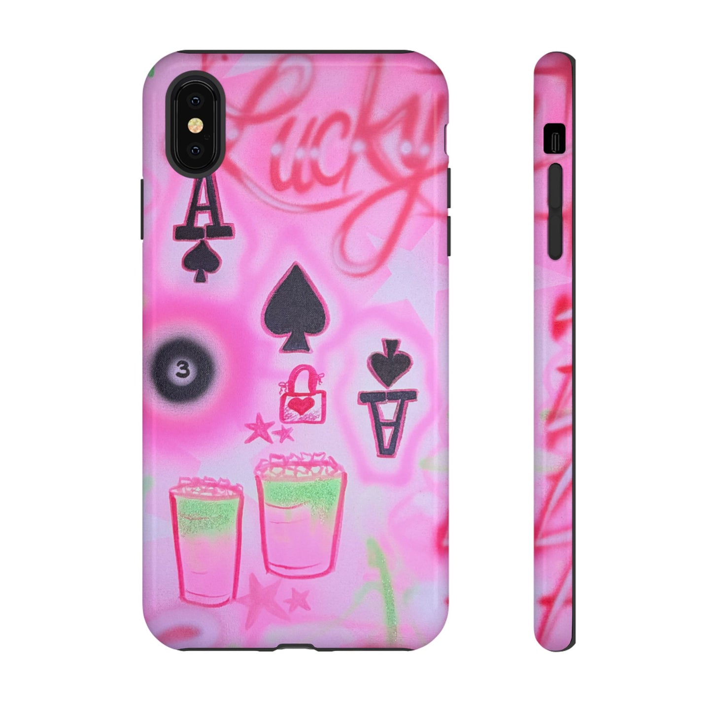 "lucky ace" airbrush iPhone case