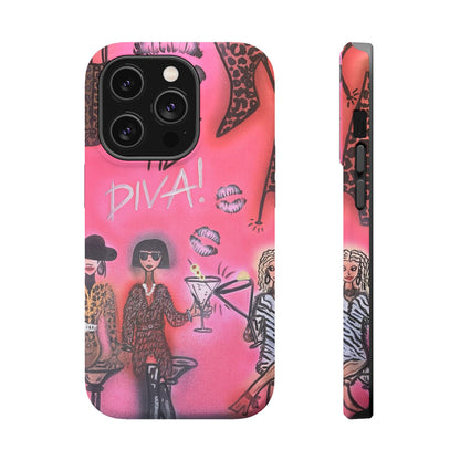 MagSafe "party diva" airbrush iPhone case