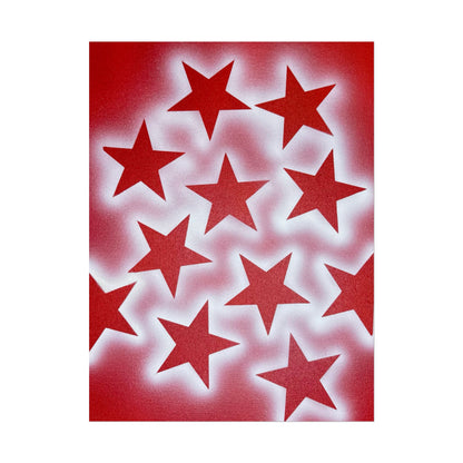 "spicy stardust" airbrush rolled print