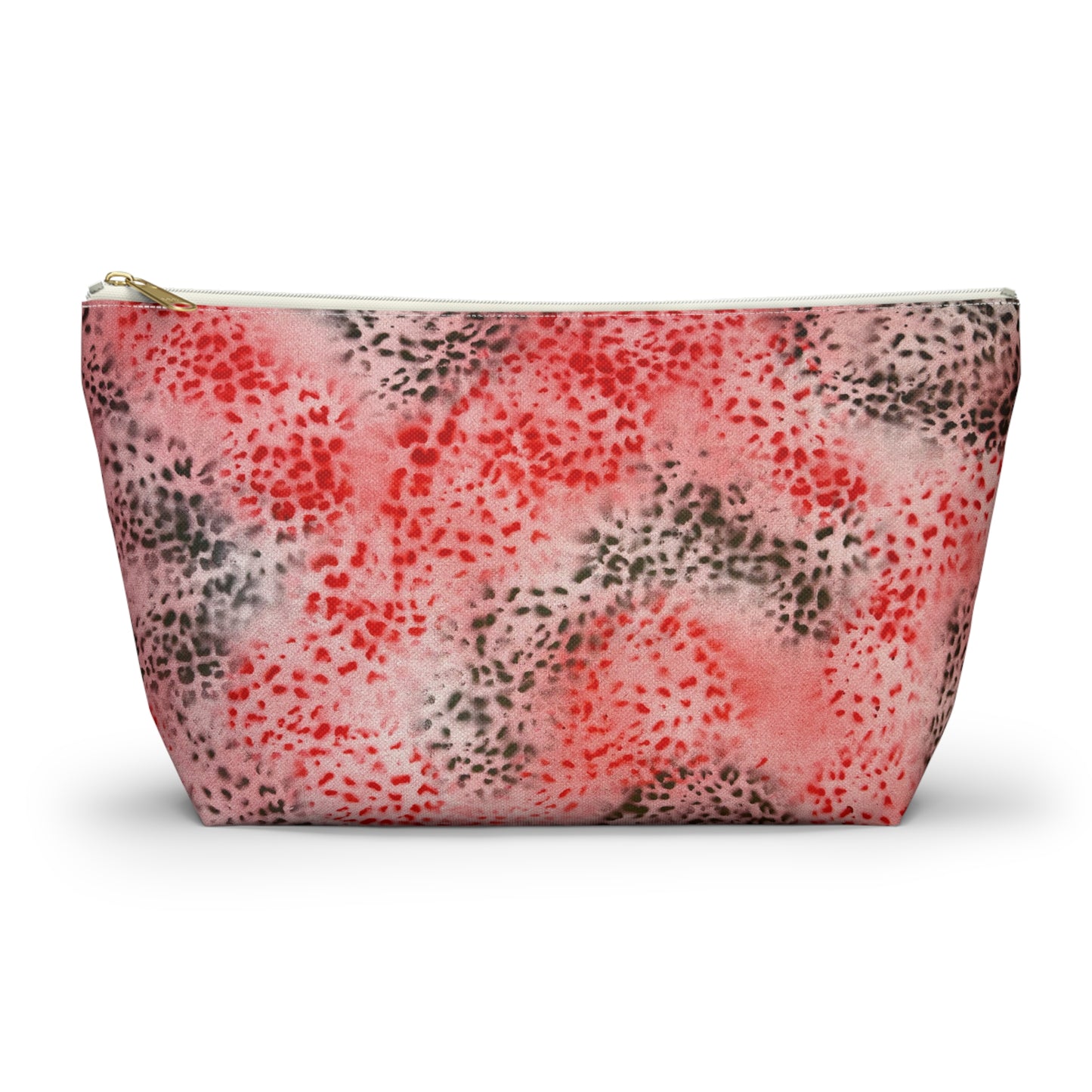 "red cheetah" airbrush makeup pouch