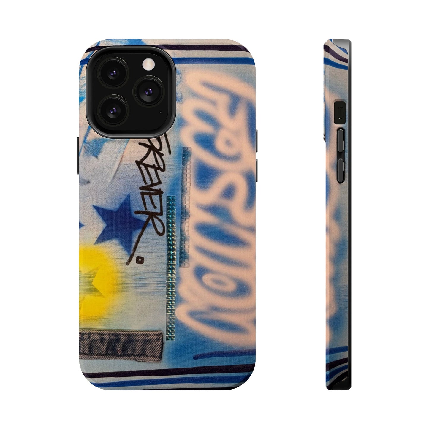 MagSafe "fashion forever" airbrush iPhone case
