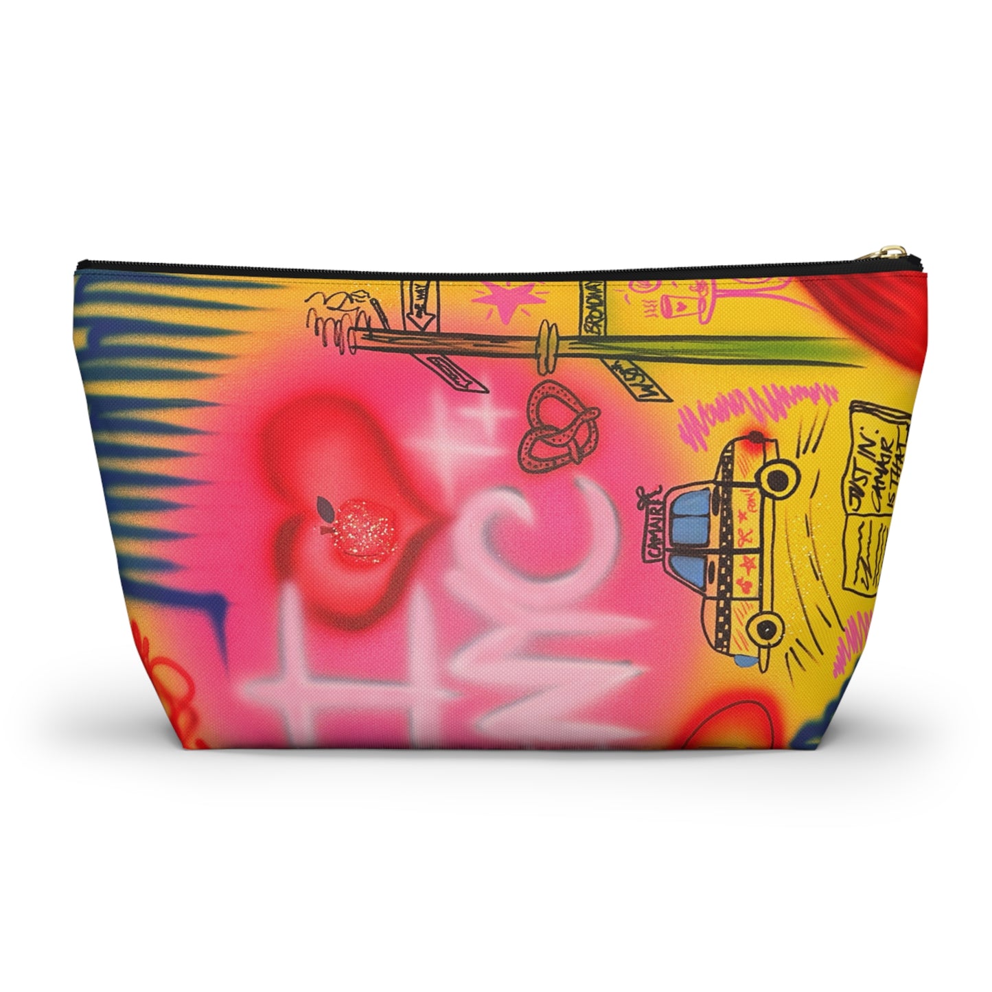 "in the city" airbrush makeup pouch