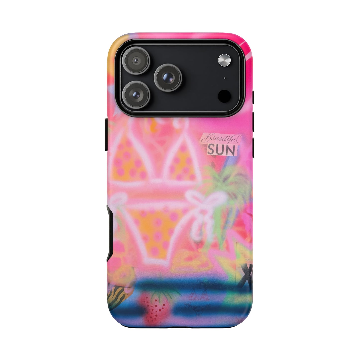 "santa monica strawberry" airbrush iPhone case