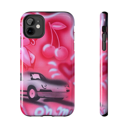 "on her way" airbrush iPhone case