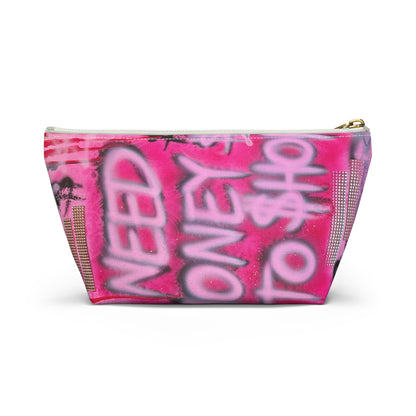 "need $$ to shop" airbrush makeup pouch