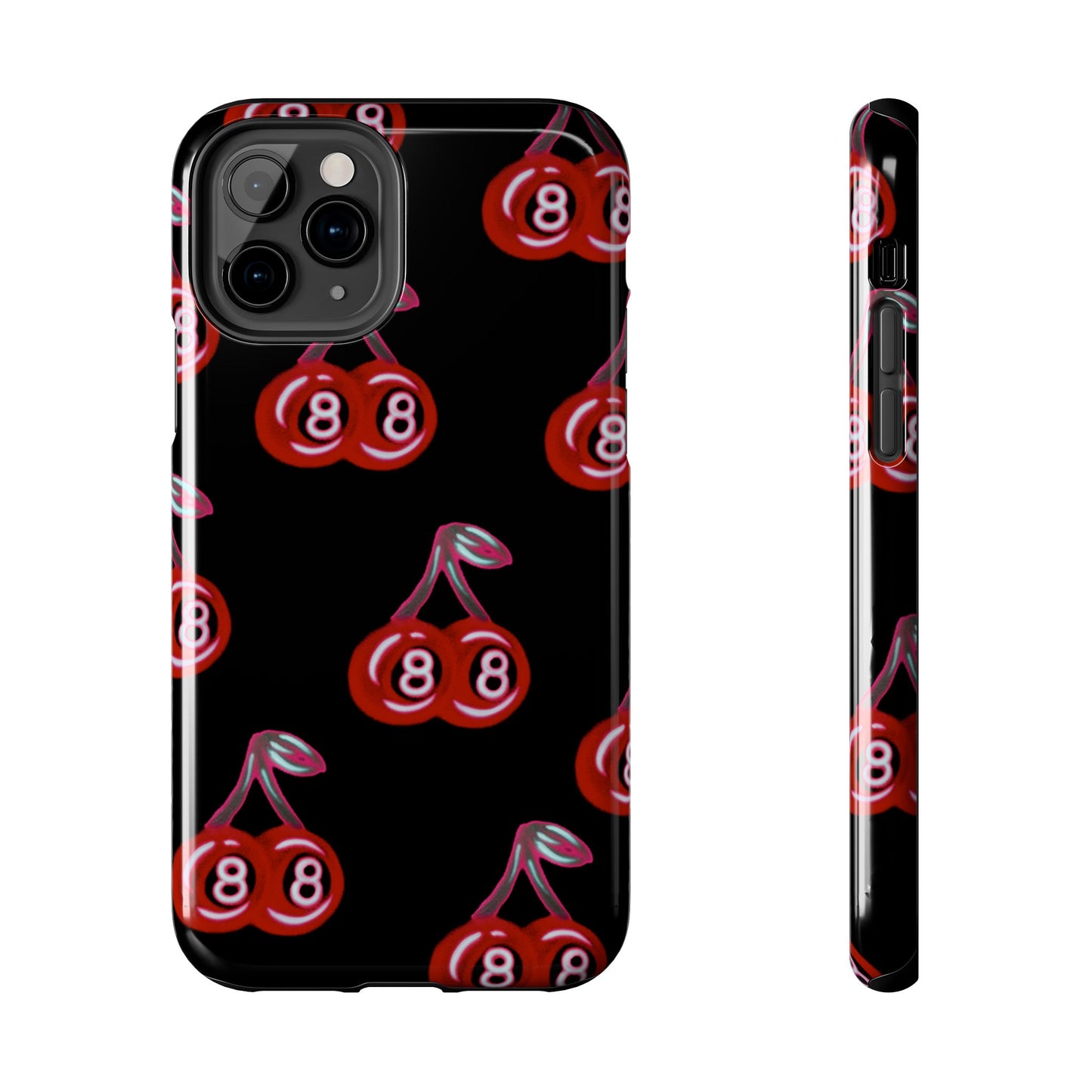 "black cherry 8ball" airbrush iPhone case