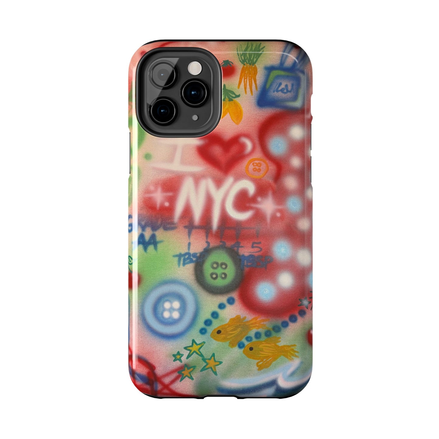 "i <3 NYC" airbrush iPhone case