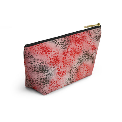 "red cheetah" airbrush makeup pouch