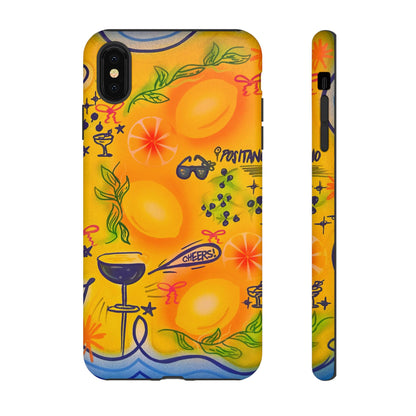 "citrus coastline" airbrush iPhone case