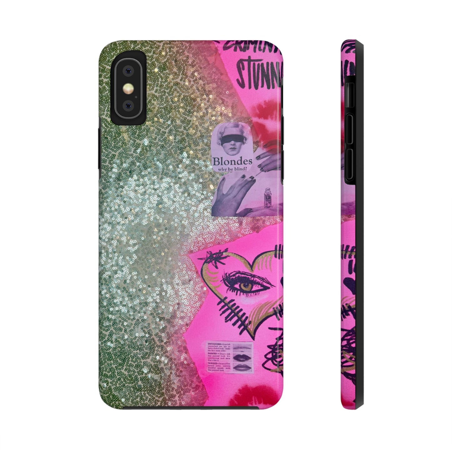 "glitter gloss" airbrush iPhone case