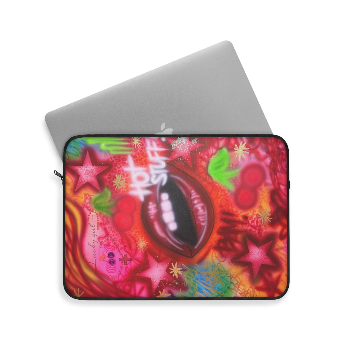 "hot stuff" airbrush laptop sleeve