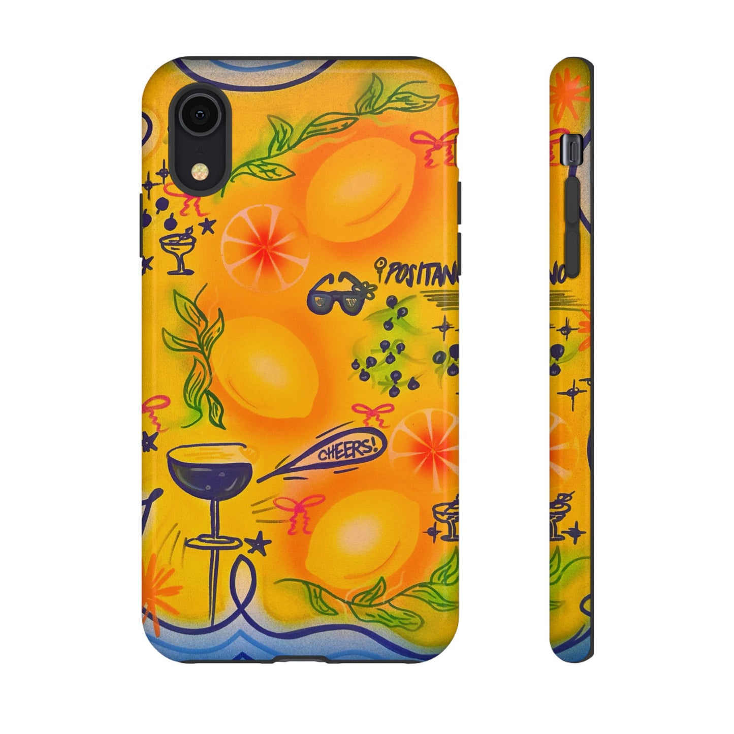 "citrus coastline" airbrush iPhone case