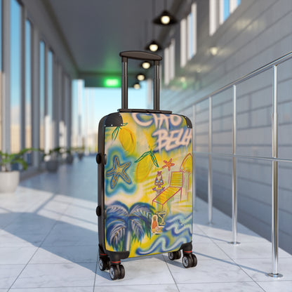 "ciao bella" airbrush suitcase