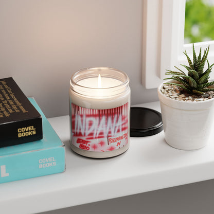 "indiana" airbrush soy candle