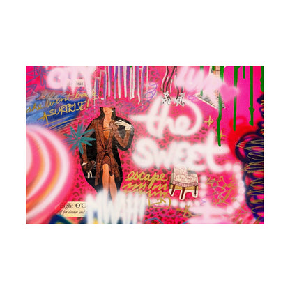 "sweet escape" airbrush horizontal print