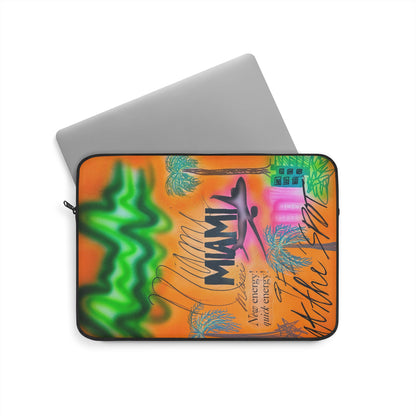 "miami, fl" airbrush laptop sleeve