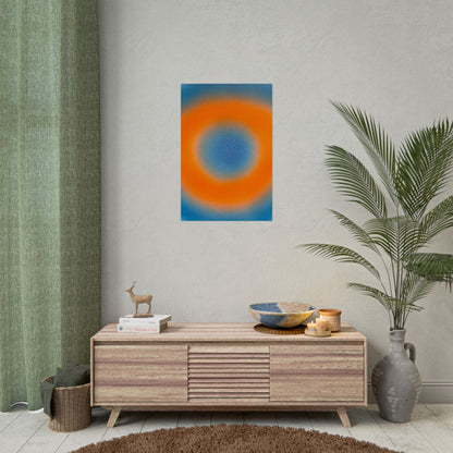 "citrus sky aura" airbrush rolled print