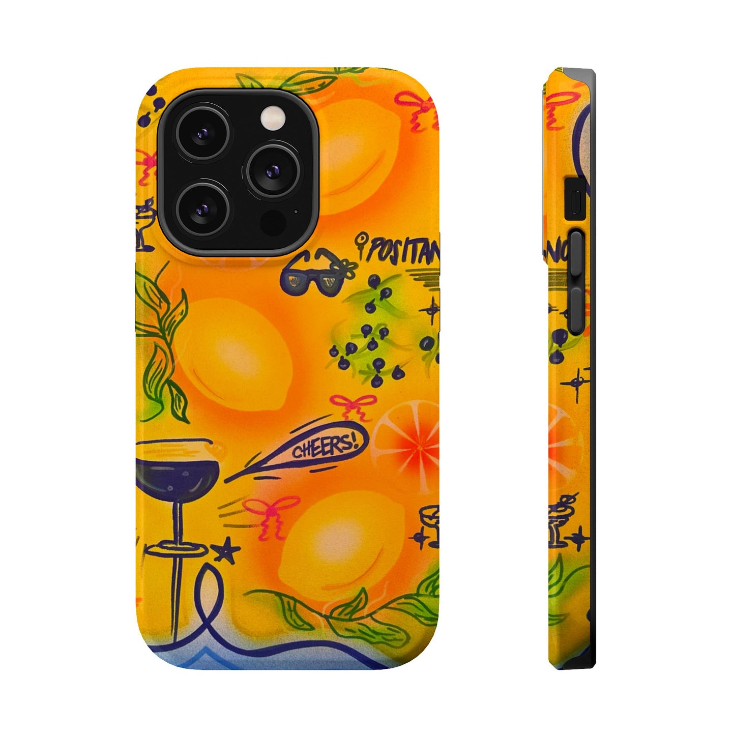 "citrus coastline" airbrush iPhone case