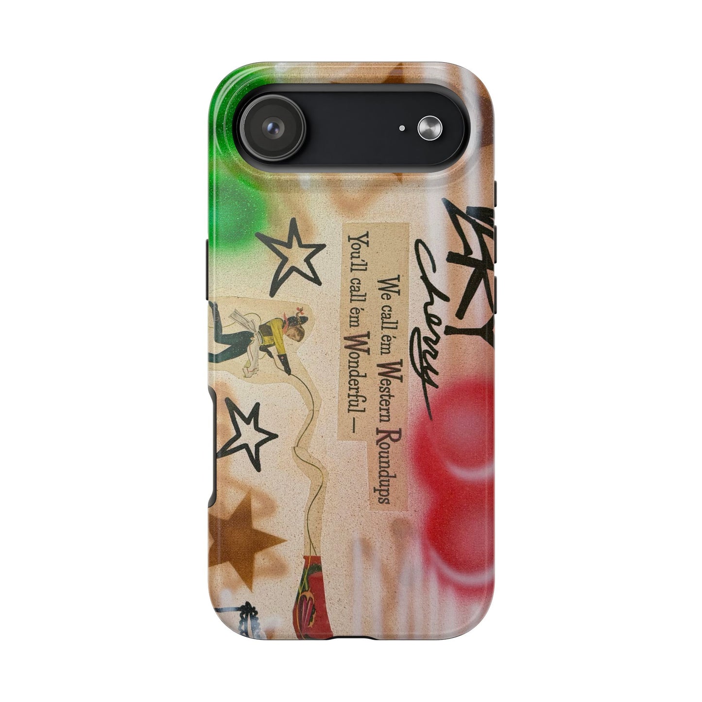 "very cherry" airbrush iPhone case