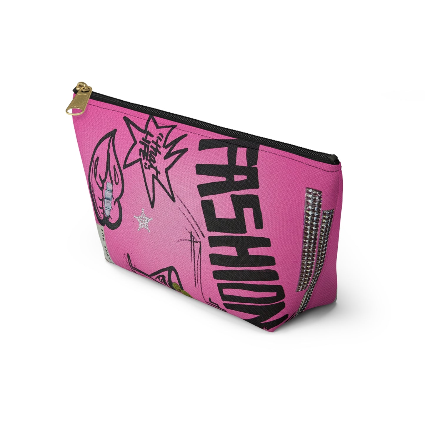 "high fashion" airbrush makeup pouch