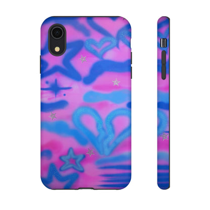 "blue camo" airbrush iPhone case