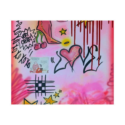 "cherry luvr" airbrush horizontal print