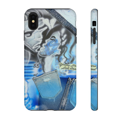 "young lovers" airbrush iPhone case