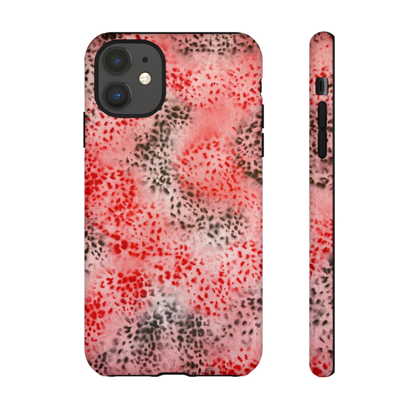 "red cheetah" airbrush iPhone case