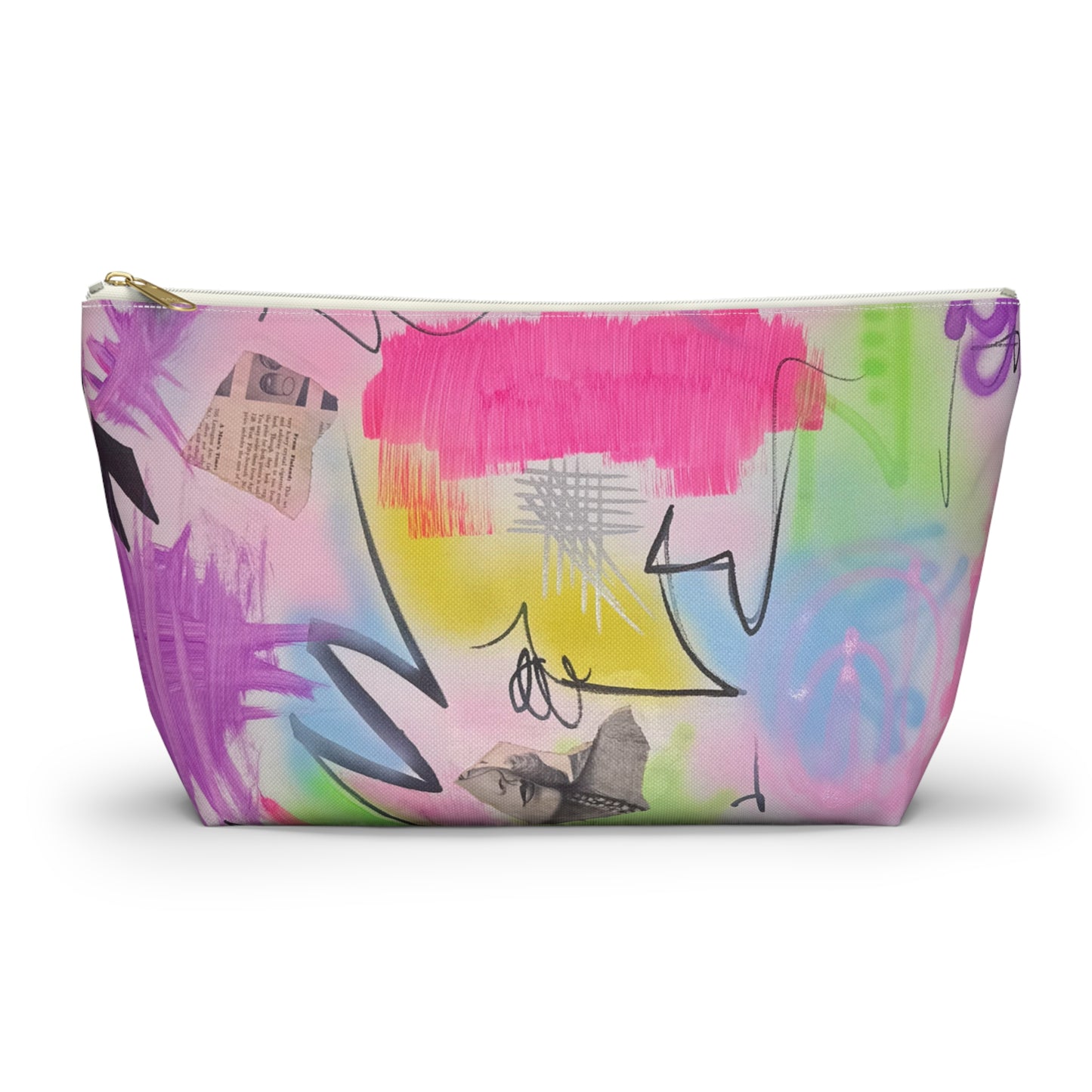 "pastel static" airbrush makeup pouch