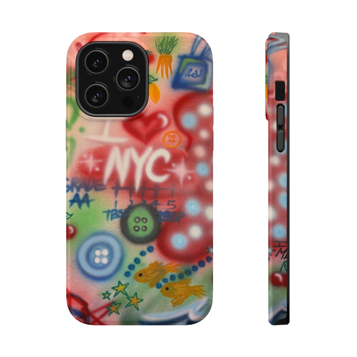 MagSafe "i <3 NYC" airbrush iPhone case