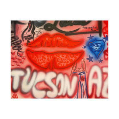 "tucson, arizona" airbrush horizontal print