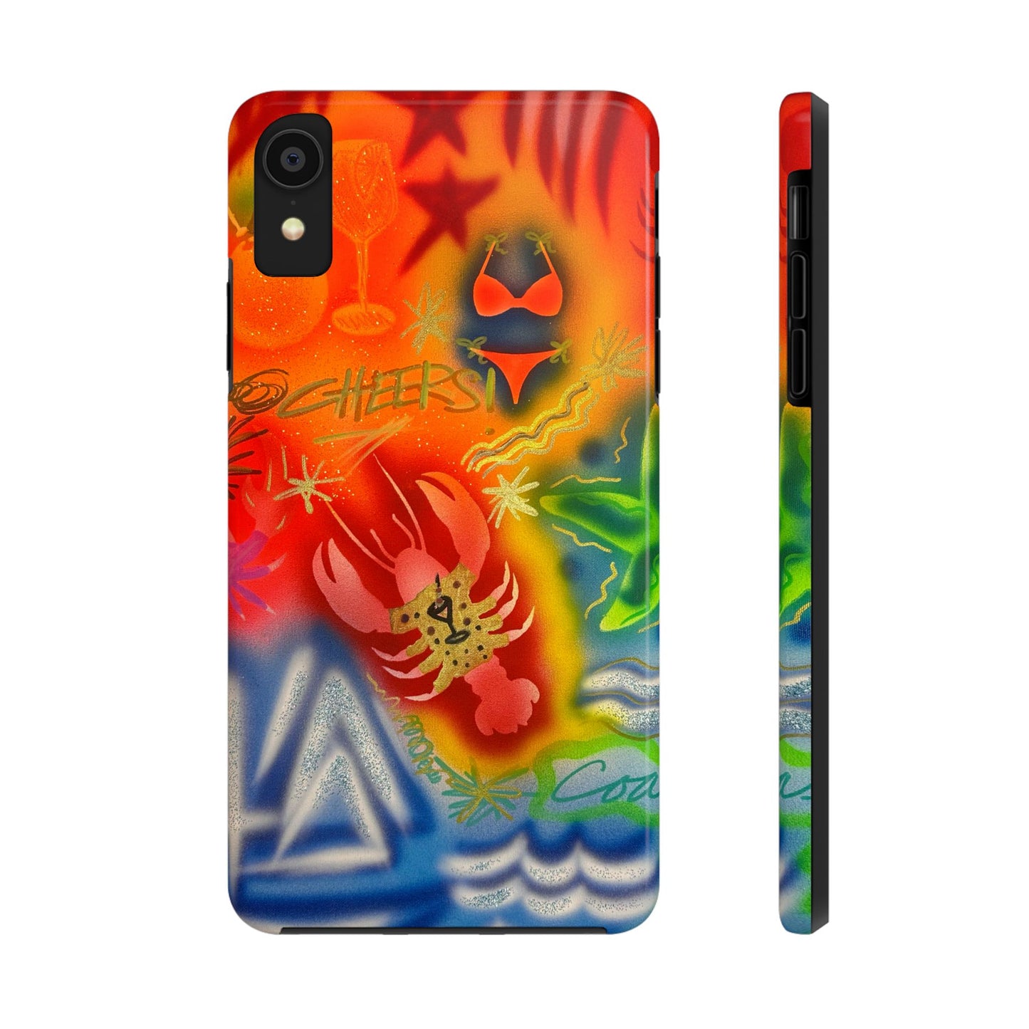 "tipsy lobster" airbrush iPhone case
