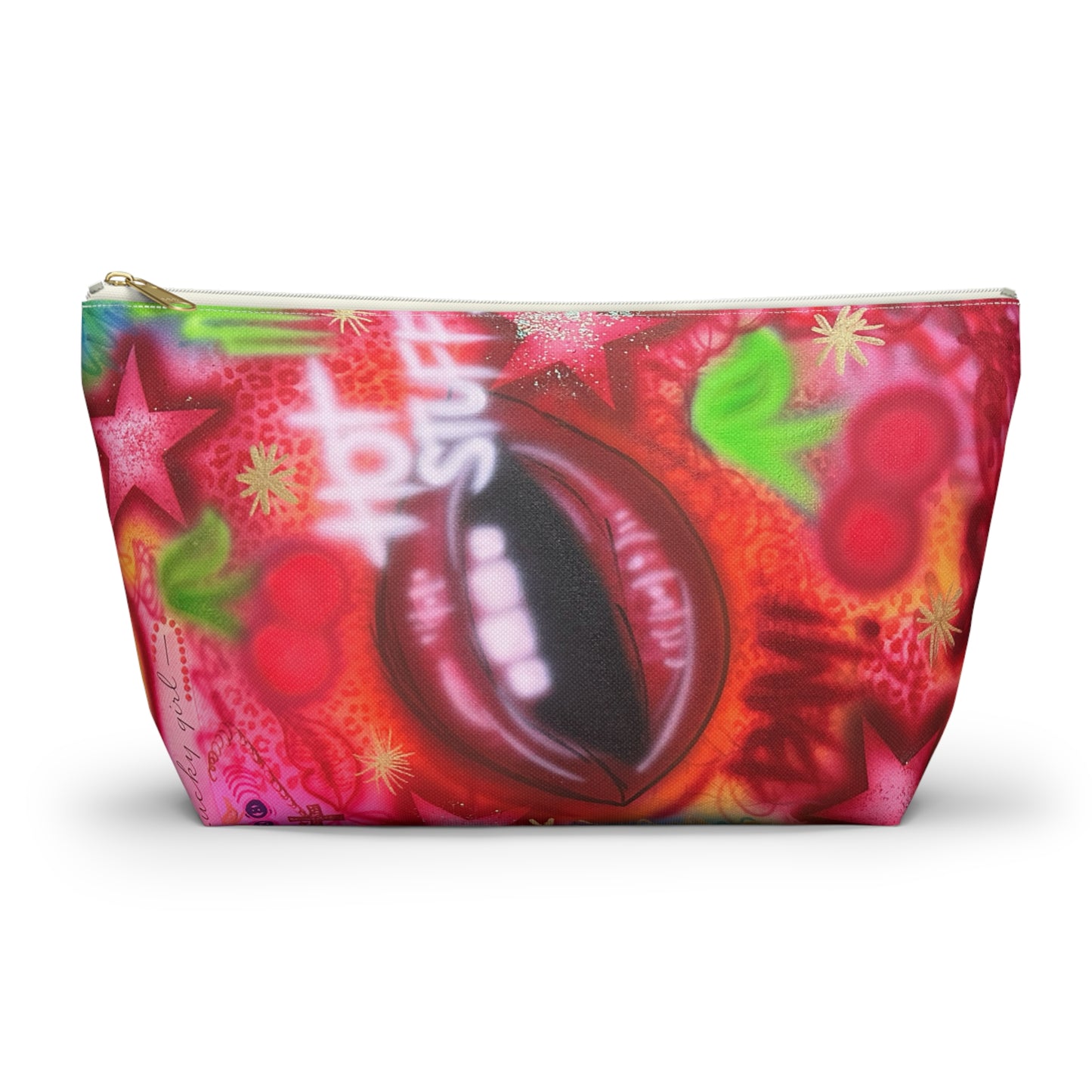 "hot stuff" airbrush makeup pouch