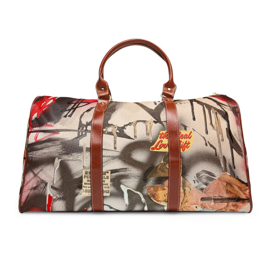 "real love" airbrush waterproof travel bag