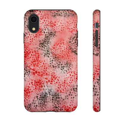 "red cheetah" airbrush iPhone case