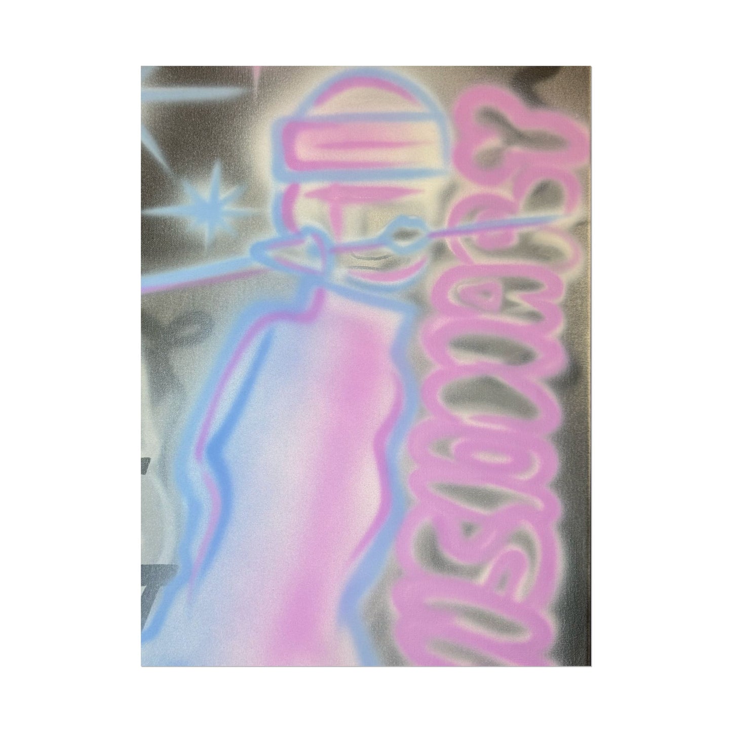 "visionary" pt. 2 airbrush rolled print