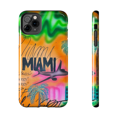 "miami, fl" airbrush iPhone case