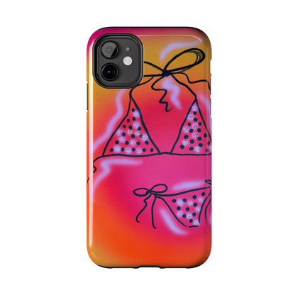 "glitter bikini" airbrush iPhone case