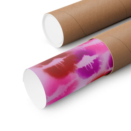 "mwah!" airbrush horizontal print
