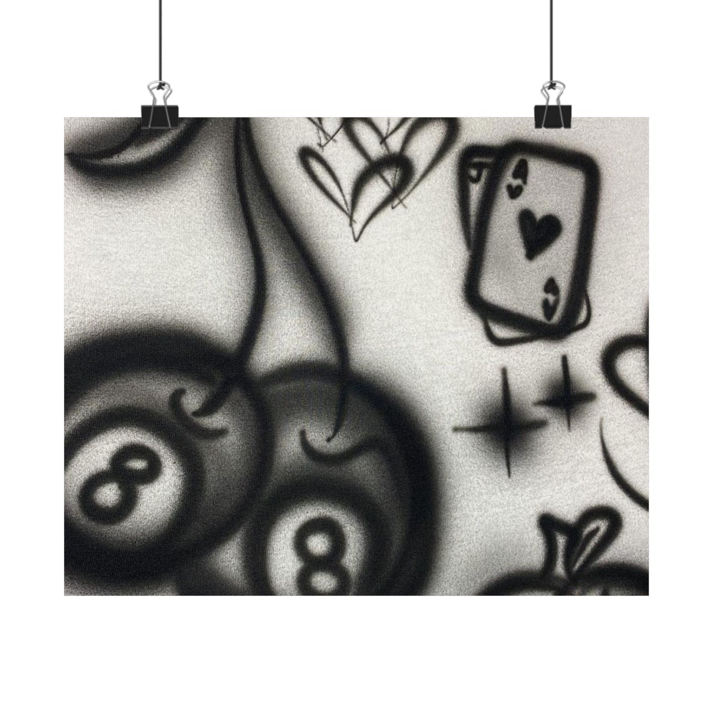 "hidden ace" airbrush horizontal print