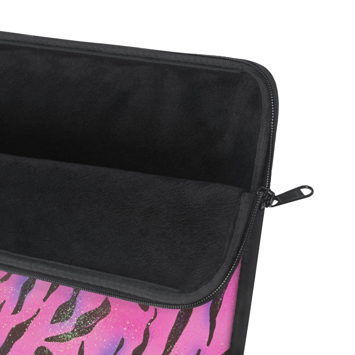 "glitter zebra" airbrush laptop sleeve